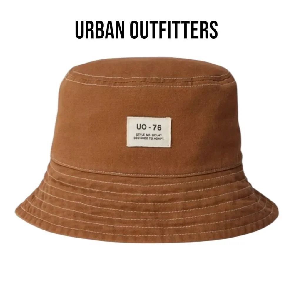 UO Urban Outfitters Brown Canvas Bucket Cap Hat NEW